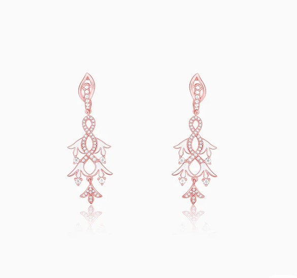 Rose Gold Dance of Musli Earrings