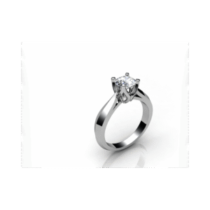 Regal Radiance Princess-Cut Solitaire Ring