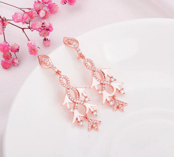 Rose Gold Dance of Musli Earrings - Image 3