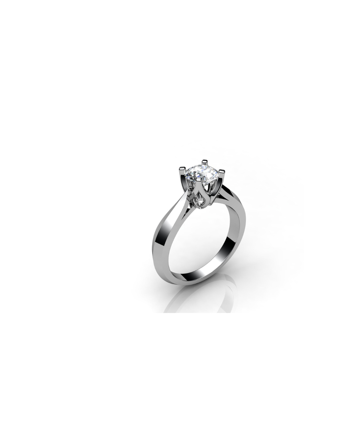 Regal Radiance Princess-Cut Solitaire Ring