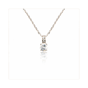 Simple and Elegant Diamond Solitaire Pendant
