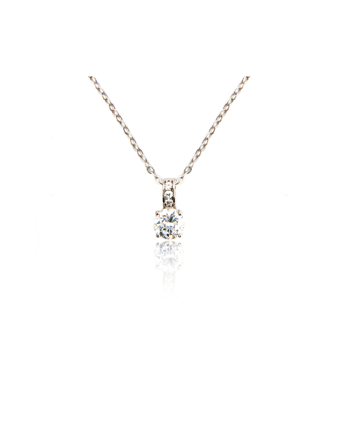 Simple and Elegant Diamond Solitaire Pendant