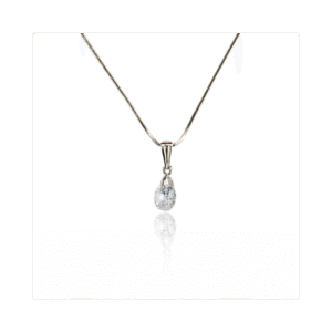 Oval Cut Solitaire Pendant with Chain