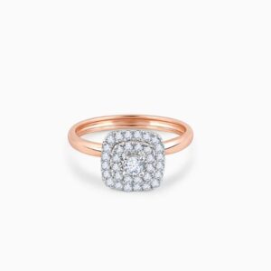 Rose Gold Memorabilia Solitaire Diamond Ring