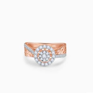 Rose Gold Portia Solitaire Diamond Ring