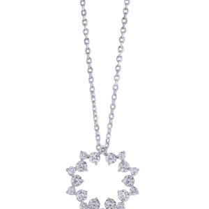 Rocking Diamond Pendant with Chain